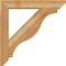 Ekena Millwork Funston Slat Rough Sawn Bracket w/ Offset Brace, Western Red Cedar, 6"W x 32"D x 32"H BKT0604X32X32FST06RWR - alternate 4